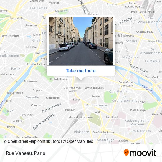 Mapa Rue Vaneau