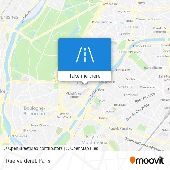 Rue Verderet map