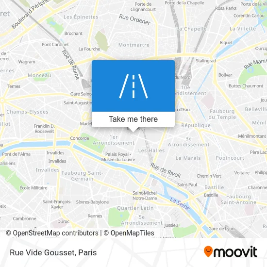 Rue Vide Gousset map