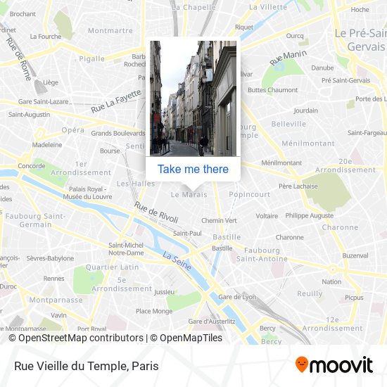 Rue Vieille du Temple map
