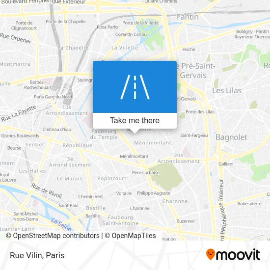 Rue Vilin map