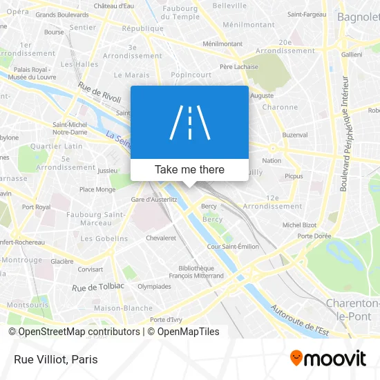 Rue Villiot map