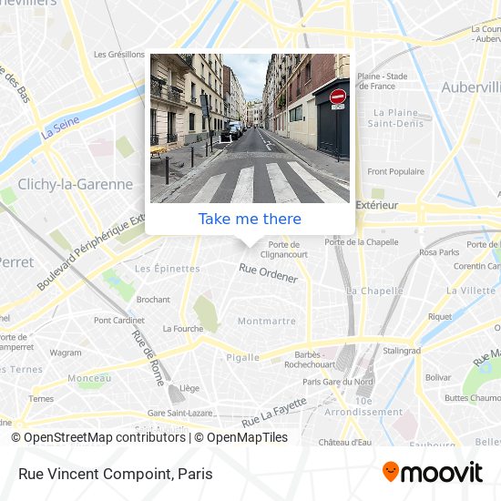 Mapa Rue Vincent Compoint