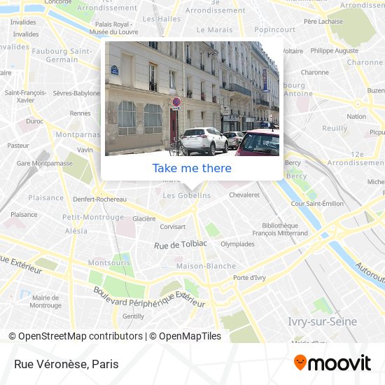 Rue Véronèse map