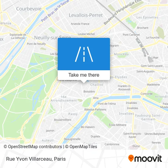 Rue Yvon Villarceau map