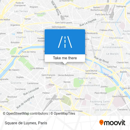 Square de Luynes map