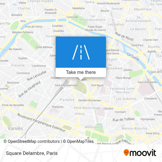Square Delambre map