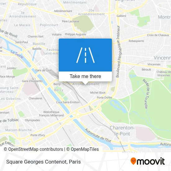 Square Georges Contenot map