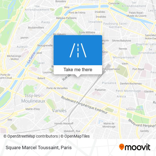 Mapa Square Marcel Toussaint