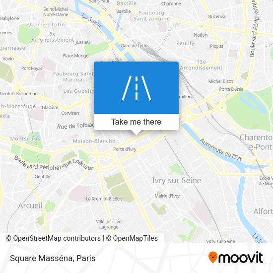 Square Masséna map