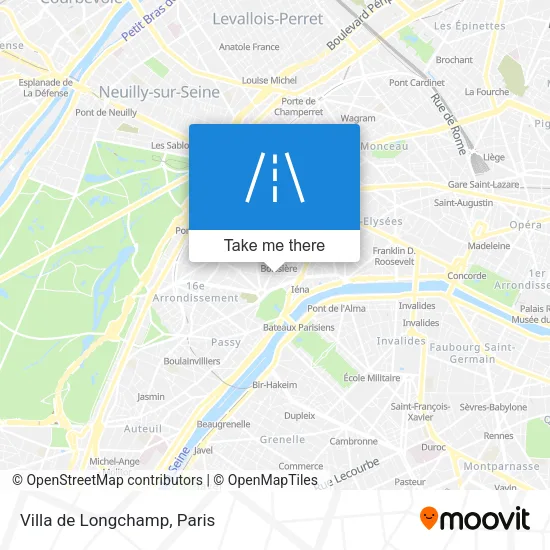 Villa de Longchamp map