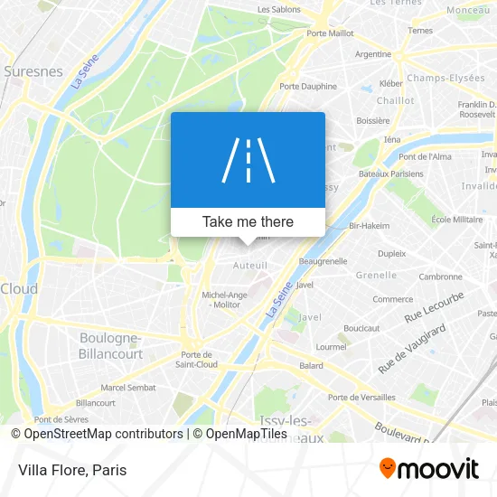 Villa Flore map