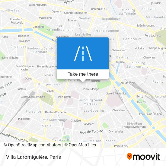 Villa Laromiguière map