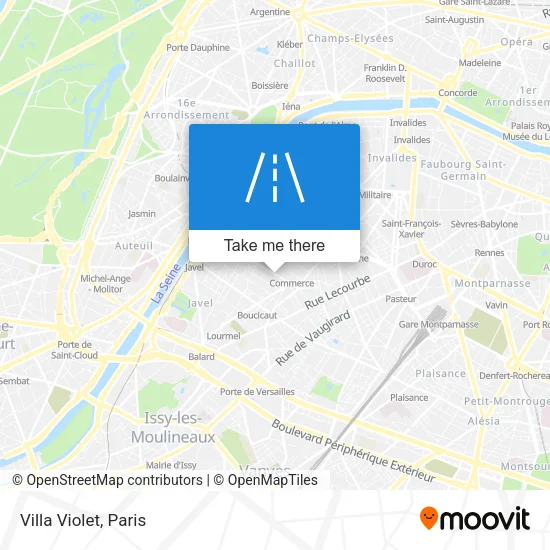 Villa Violet map