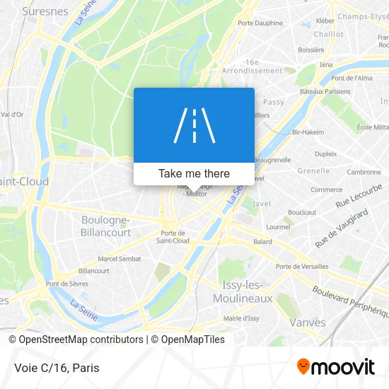 Voie C/16 map