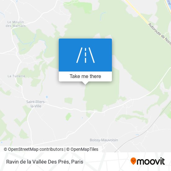 Ravin De La Vallée Des Prés map