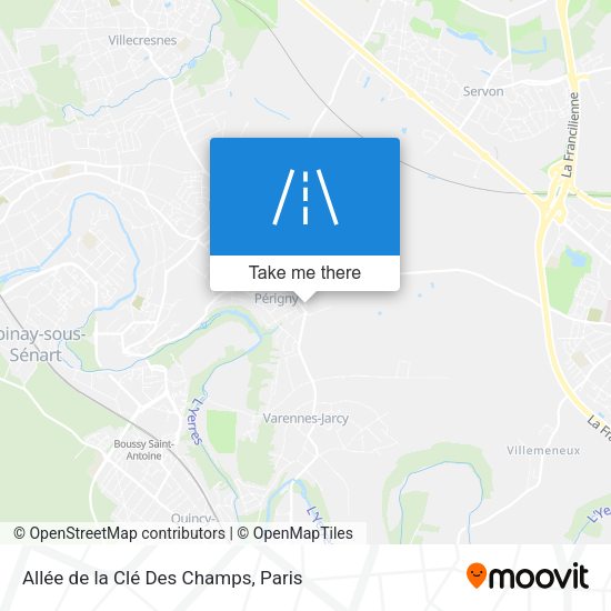 Allée de la Clé Des Champs map