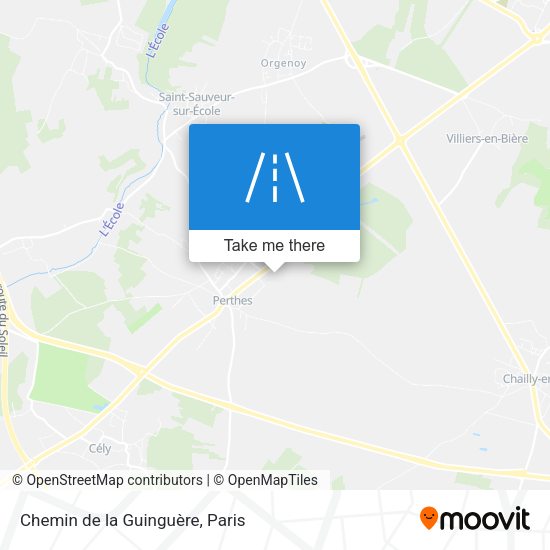 Chemin de la Guinguère map