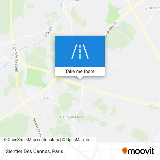 Sientier Des Cannes map