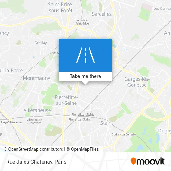 Rue Jules Châtenay map