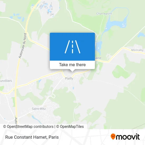 Mapa Rue Constant Hamet
