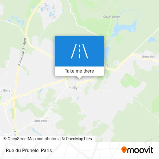 Rue du Prunelé map