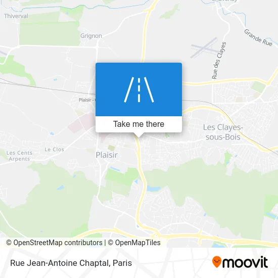 Mapa Rue Jean-Antoine Chaptal