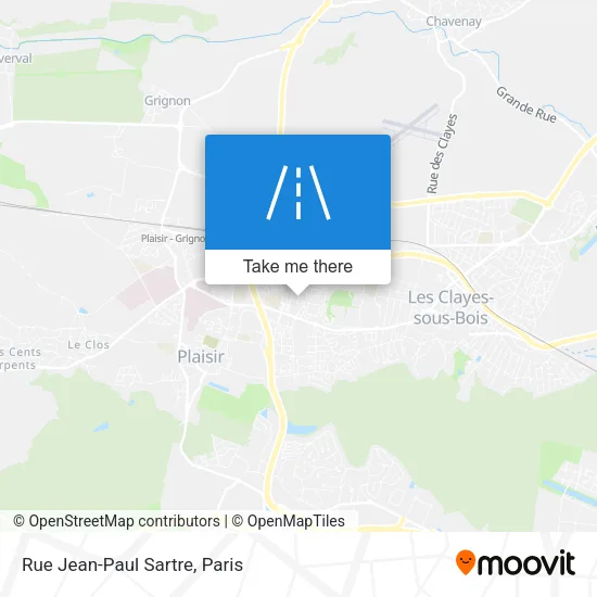 Rue Jean-Paul Sartre map