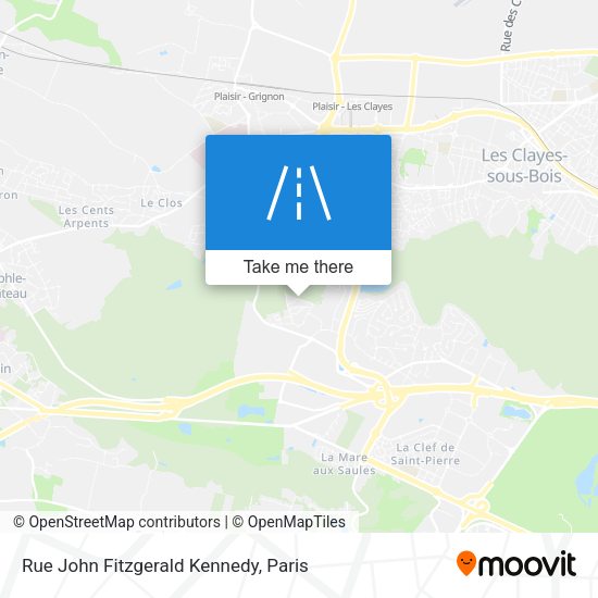 Rue John Fitzgerald Kennedy map