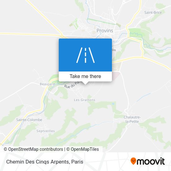 Chemin Des Cinqs Arpents map
