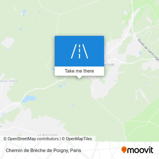 Chemin De Brèche De Poigny map