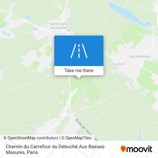 Chemin du Carrefour du Débuché Aux Basses-Masures map