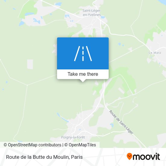Route de la Butte du Moulin map