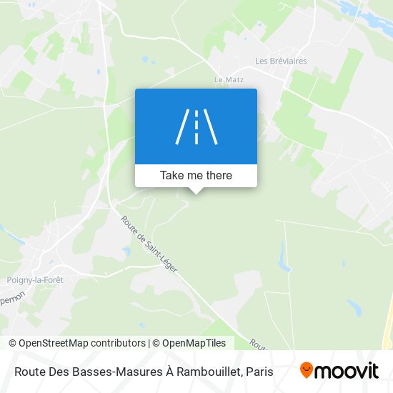 Route Des Basses-Masures À Rambouillet map