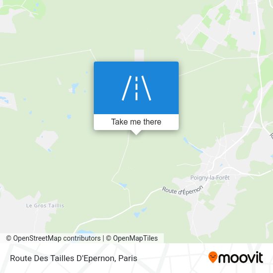 Route Des Tailles D'Epernon map