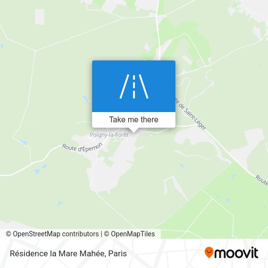 Résidence la Mare Mahée map