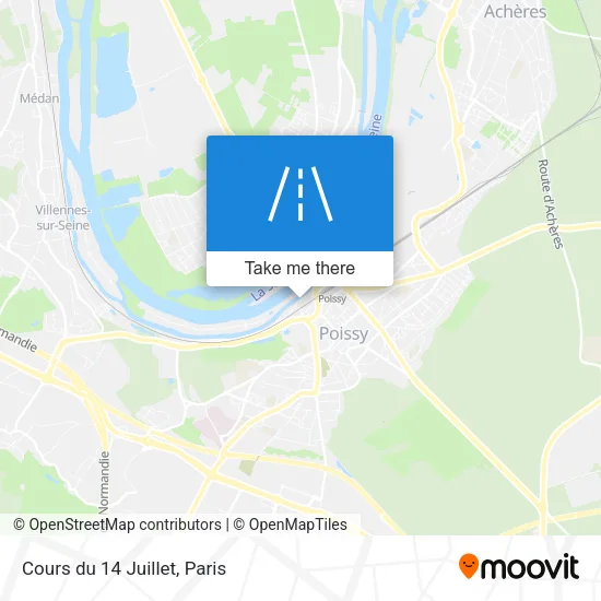 Cours du 14 Juillet map