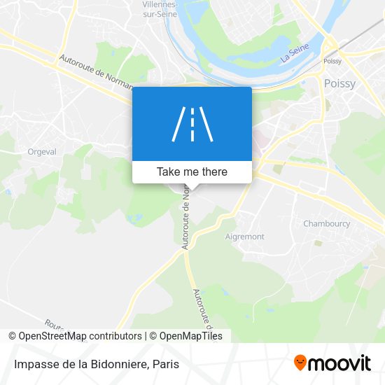 Impasse de la Bidonniere map