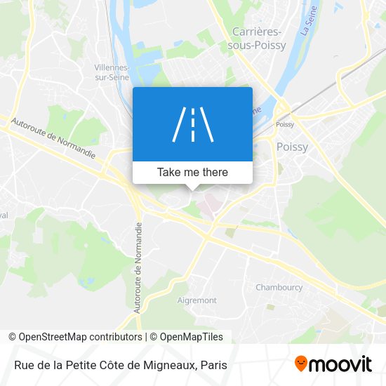 Rue de la Petite Côte de Migneaux map