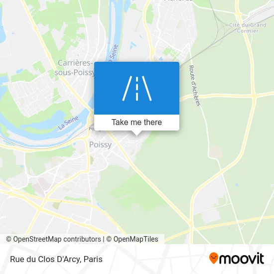 Rue du Clos D'Arcy map