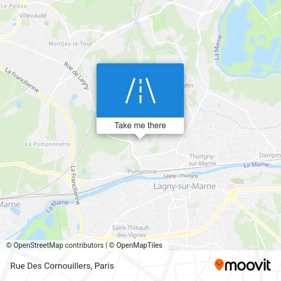 Rue Des Cornouillers map