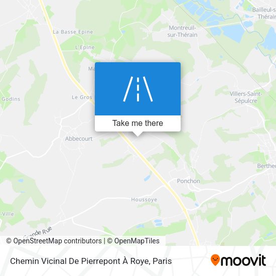 Chemin Vicinal De Pierrepont À Roye map
