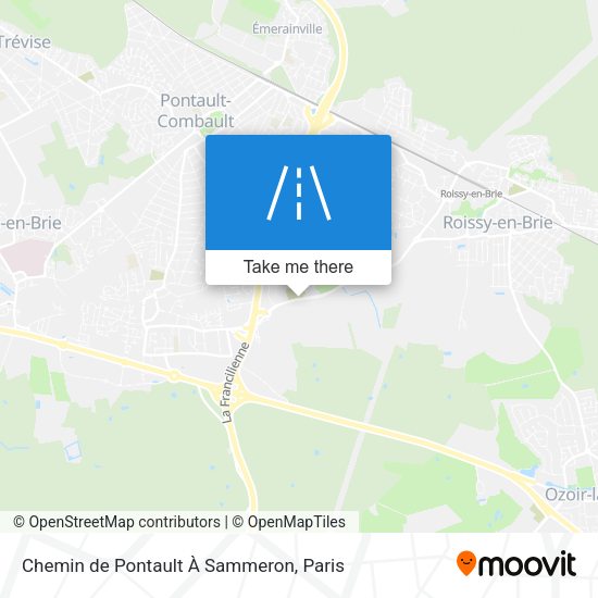 Chemin de Pontault À Sammeron map