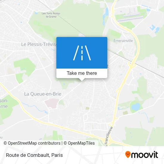 Route de Combault map