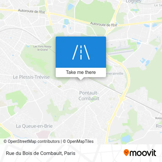 Rue du Bois de Combault map