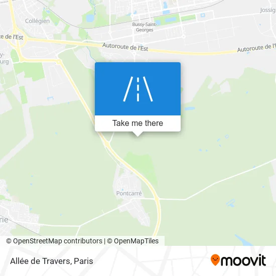 Allée De Travers map
