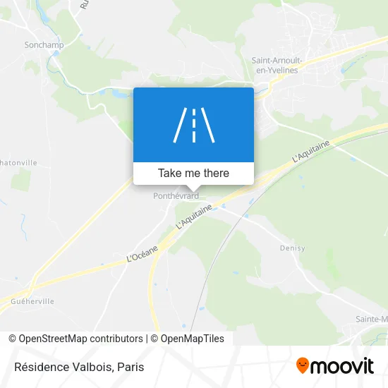 Résidence Valbois map