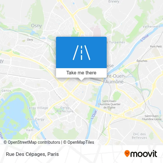 Rue Des Cépages map
