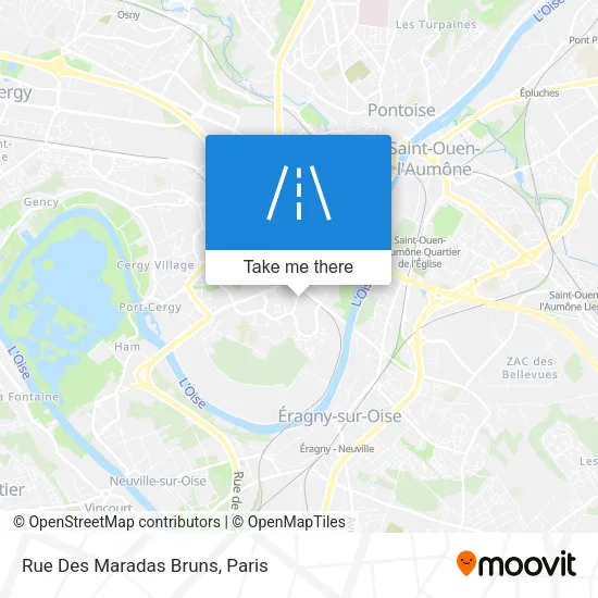 Rue Des Maradas Bruns map