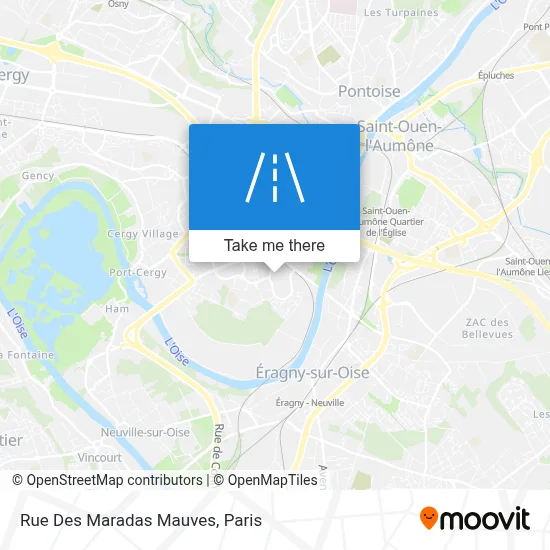 Rue Des Maradas Mauves map